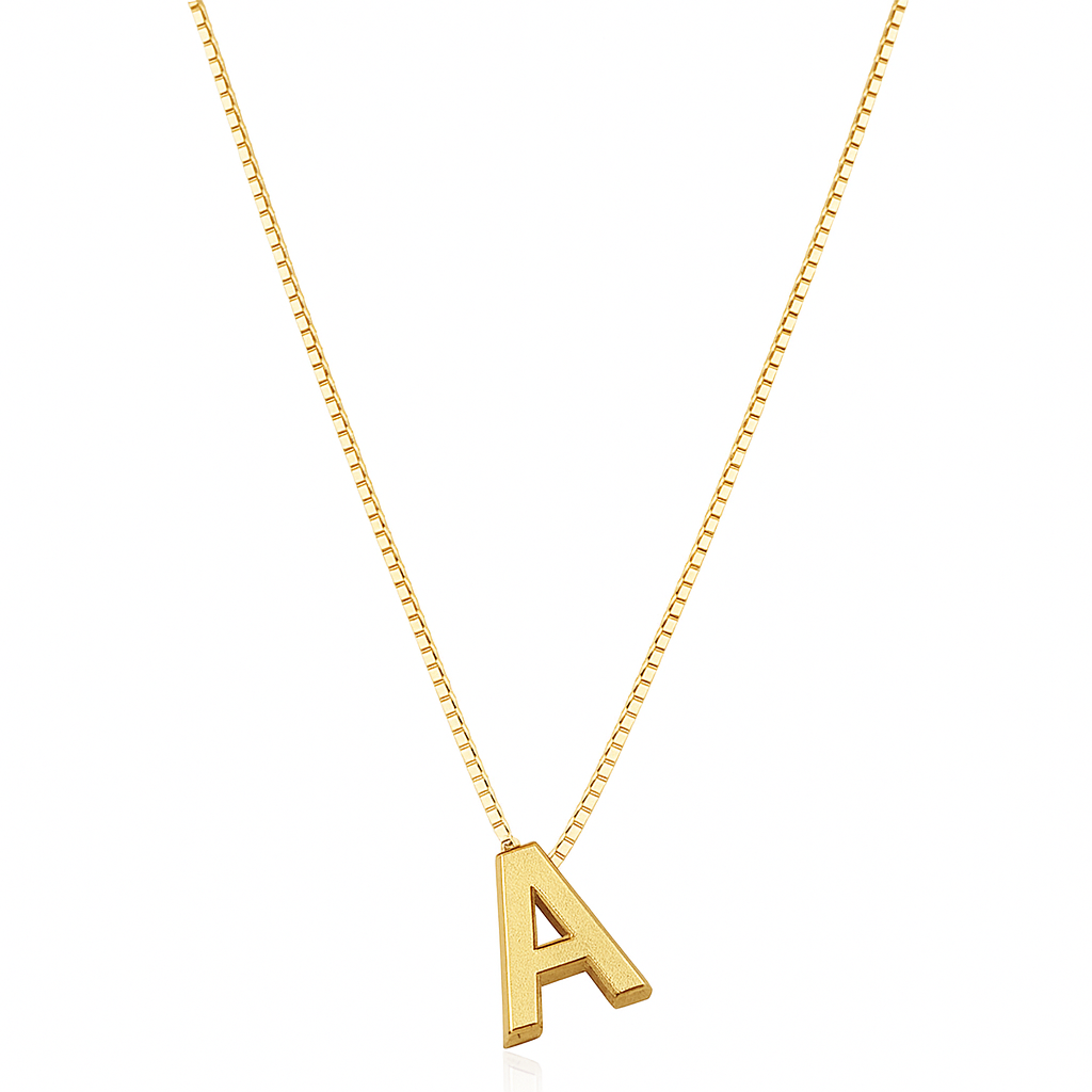 Collar con Inicial de Oro