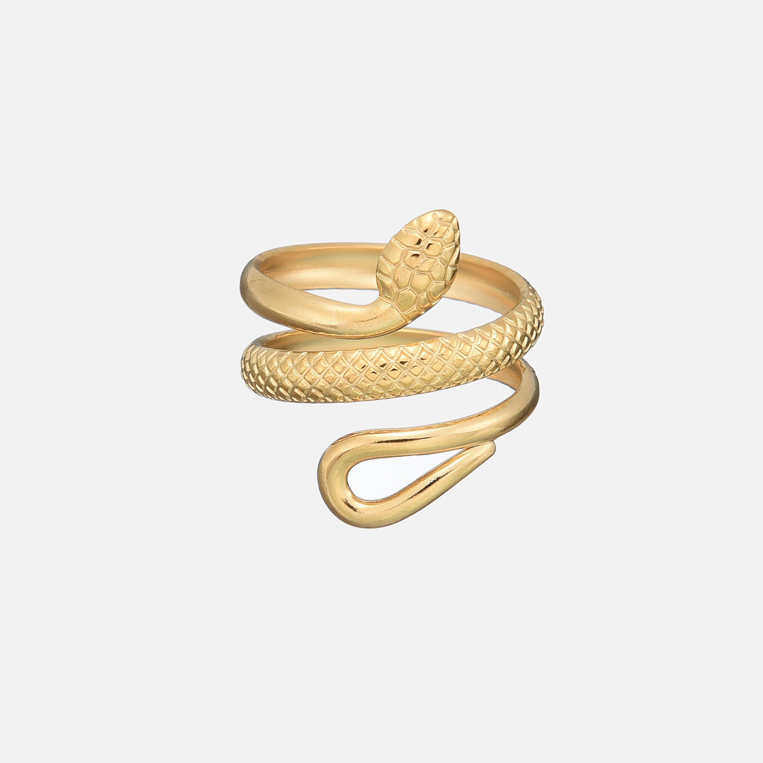 Anillo Detallado de Serpiente (Ajustable)