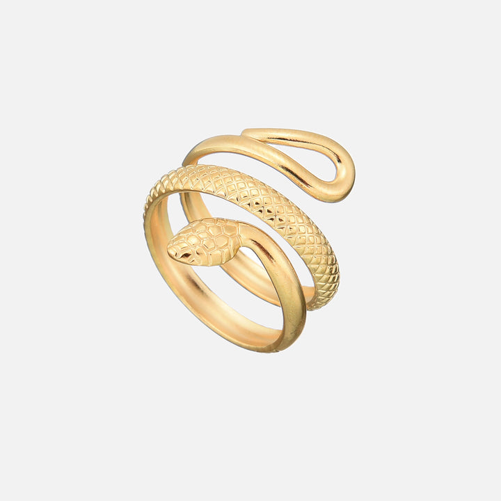 Anillo Detallado de Serpiente (Ajustable)