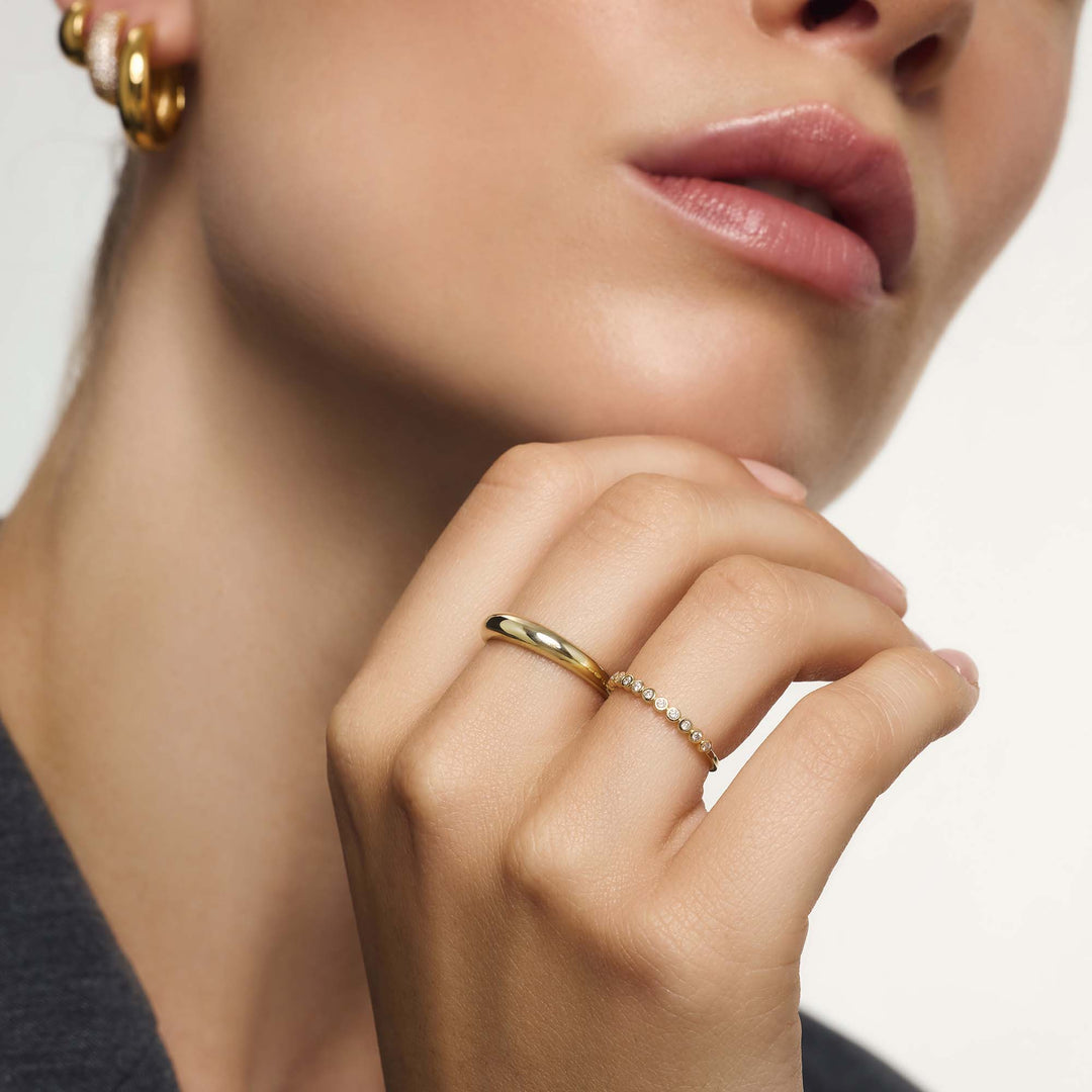 Anillo Esferas de Diamante | Oro