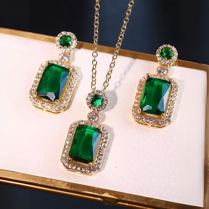 Conjunto de Joyería Mariselle Oro Elegante