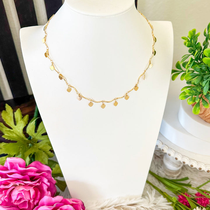 Collar con colgante en forma de corazón Melita