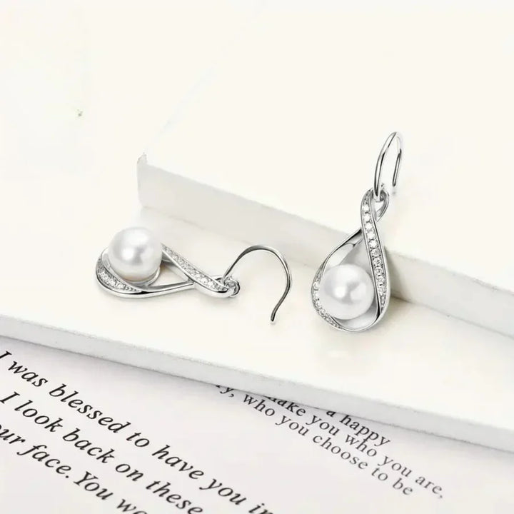 Pendientes de perlas en dorado