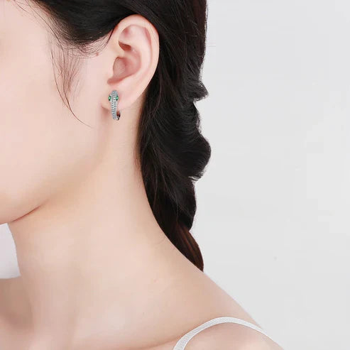 Pendientes de plata con forma de serpiente