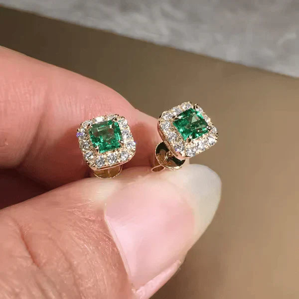 Pendientes Camelia de Oro Elegante