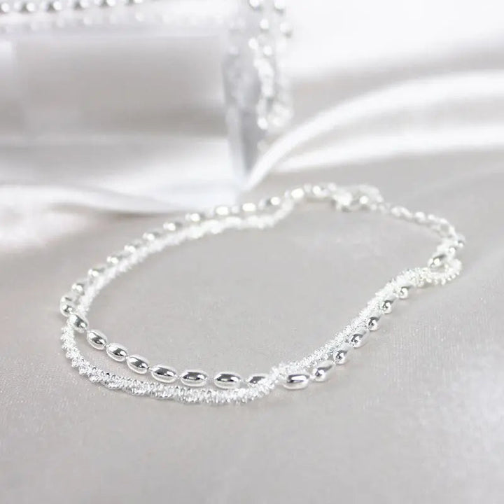 Pulsera de plata con circonita