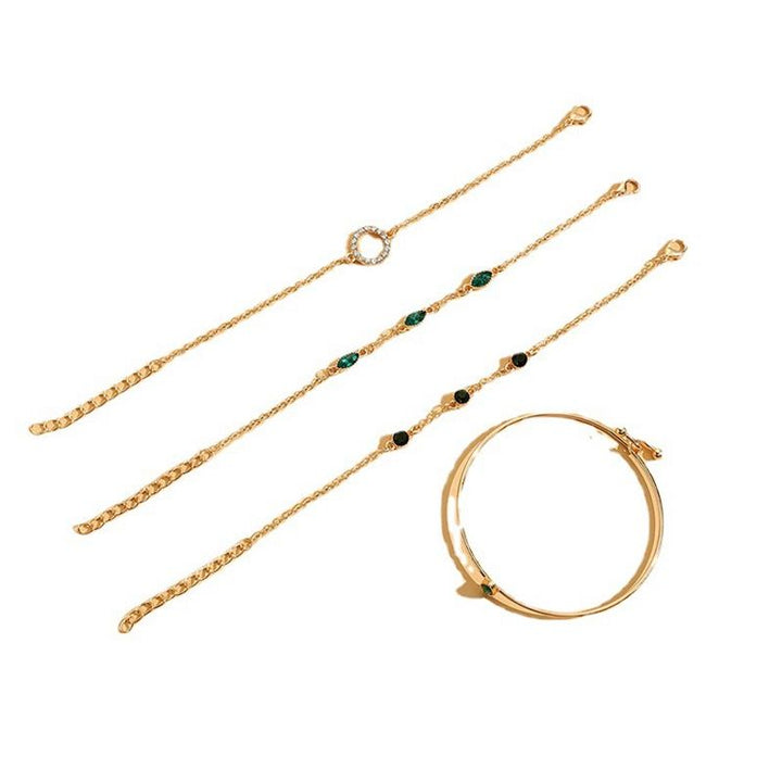 Conjunto de Pulseras Doradas Celestial