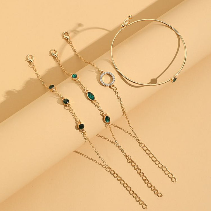 Conjunto de Pulseras Doradas Celestial