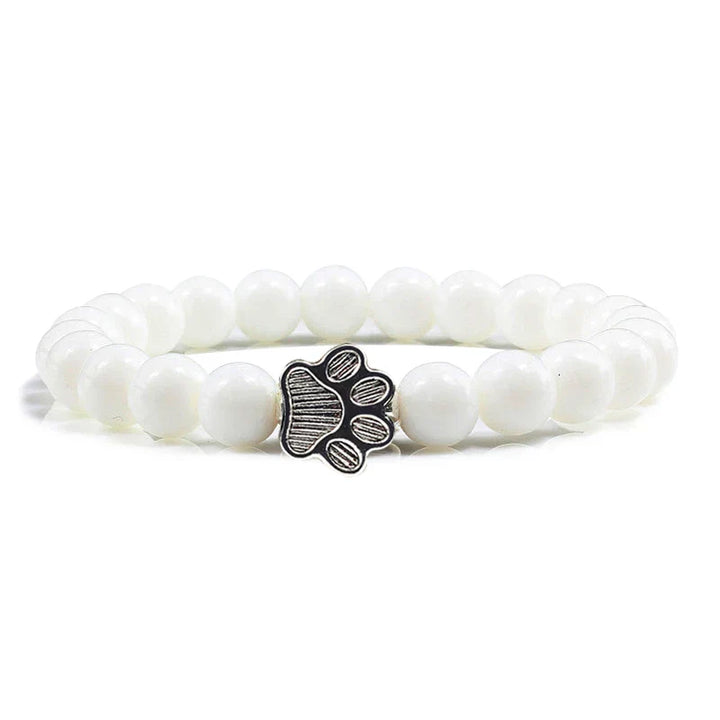 Pulsera con cuentas en forma de pata – Diseño en piedra natural