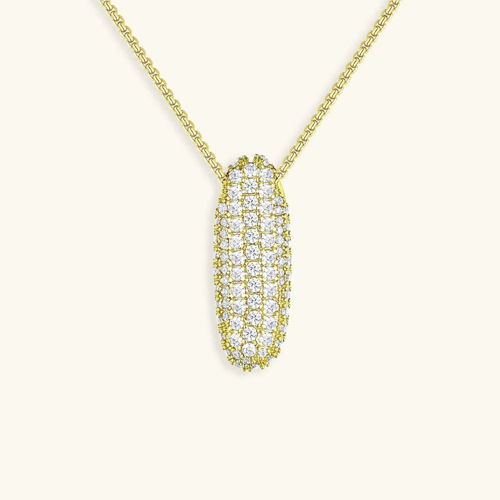 Collar de Diamantes con Inicial en Burbuja
