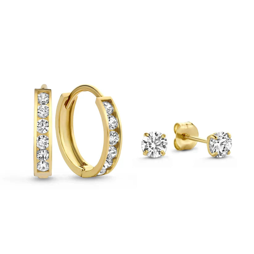 Conjunto de pendientes Dara Brillane con piedras