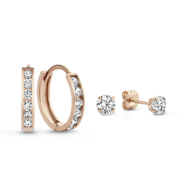 Conjunto de pendientes Dara Brillane con piedras