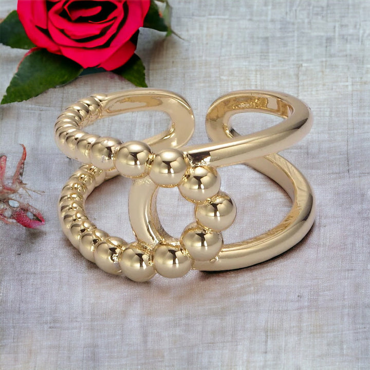 Anillo Vitoria - Oro Y Plata (Ajustable)