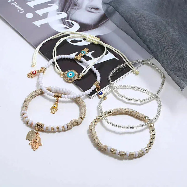 Conjunto de pulseras Hamsa