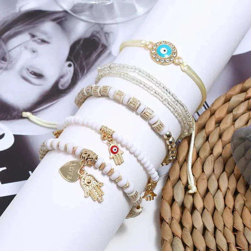 Conjunto de pulseras Hamsa