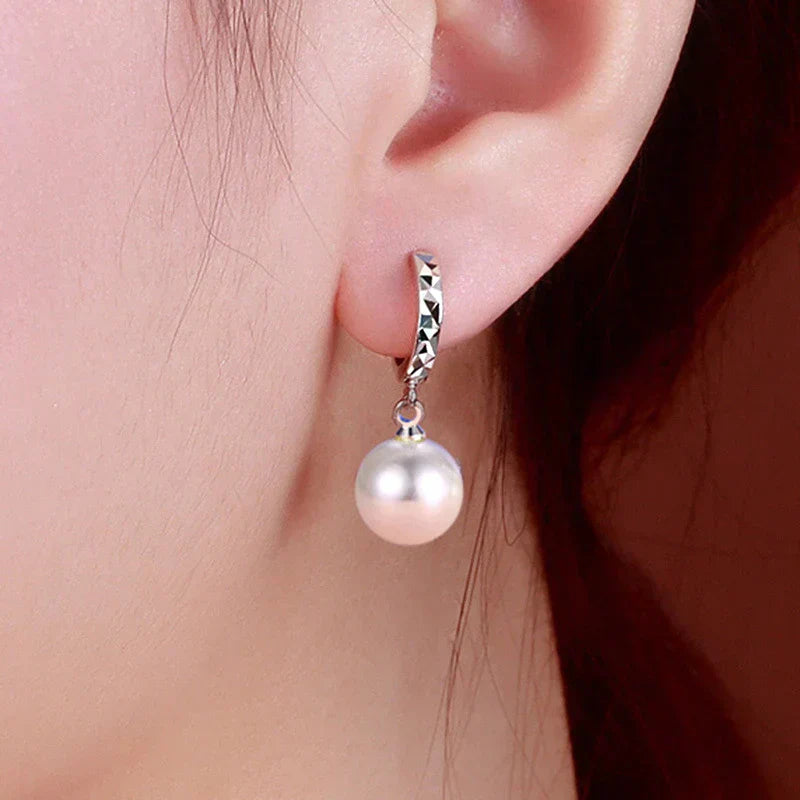 Pendientes de perlas de circonio