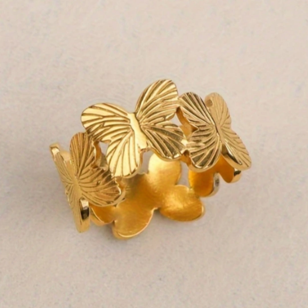 Anillo Mariposa Dorado