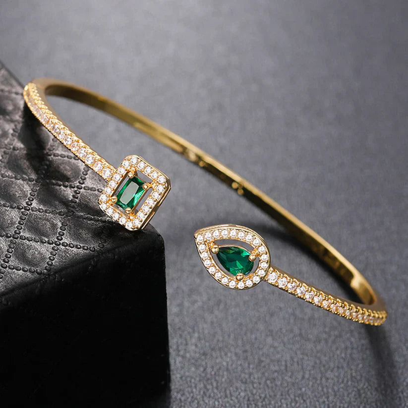 Pulsera Esmeralda Brillante