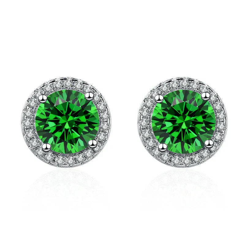 Pendientes Lucia Oro y Esmeralda