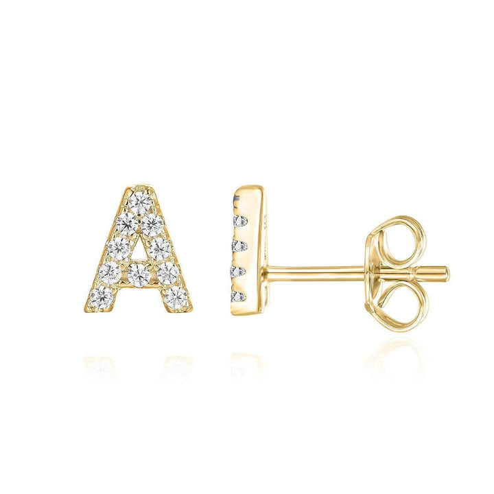 Pendientes de Oro con Inicial