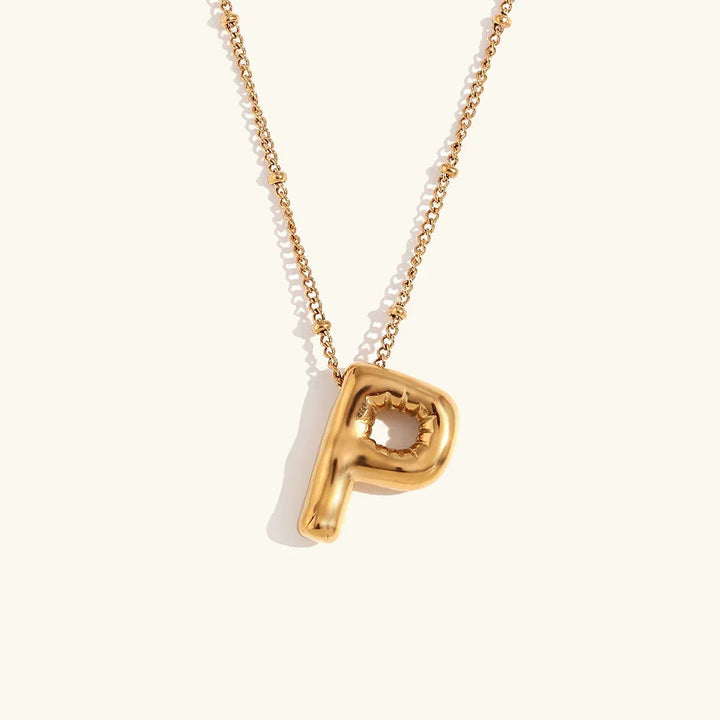 Collar de Oro con Inicial Balloon