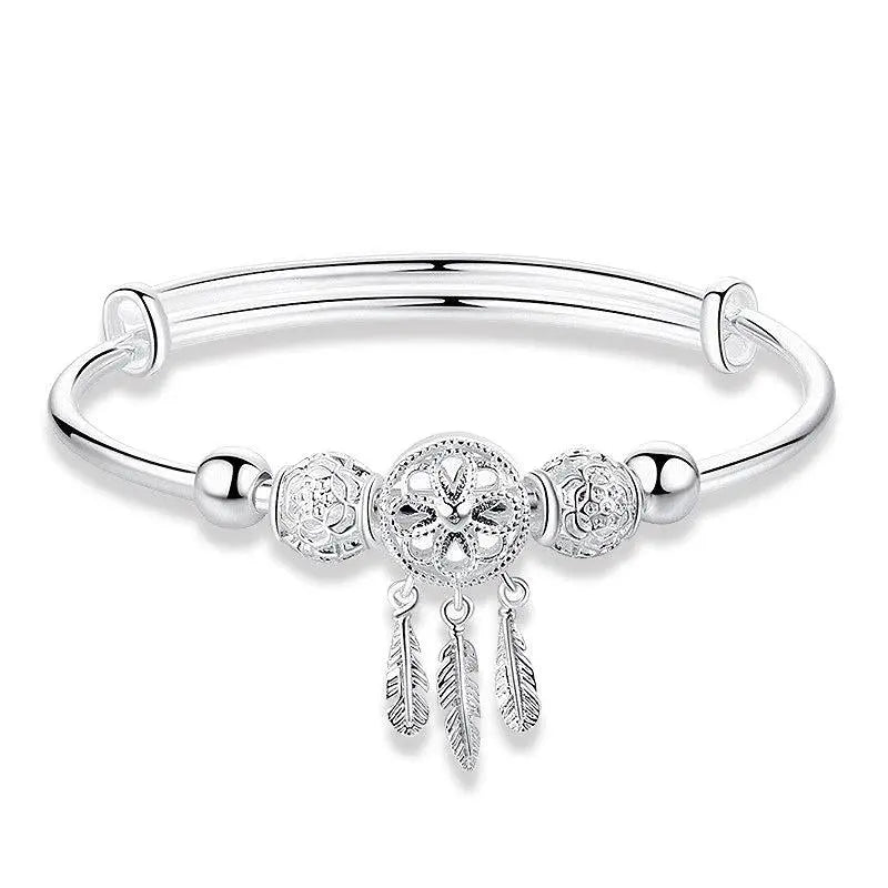 Pulsera ajustable «Apanhador de Sonhos» en plata