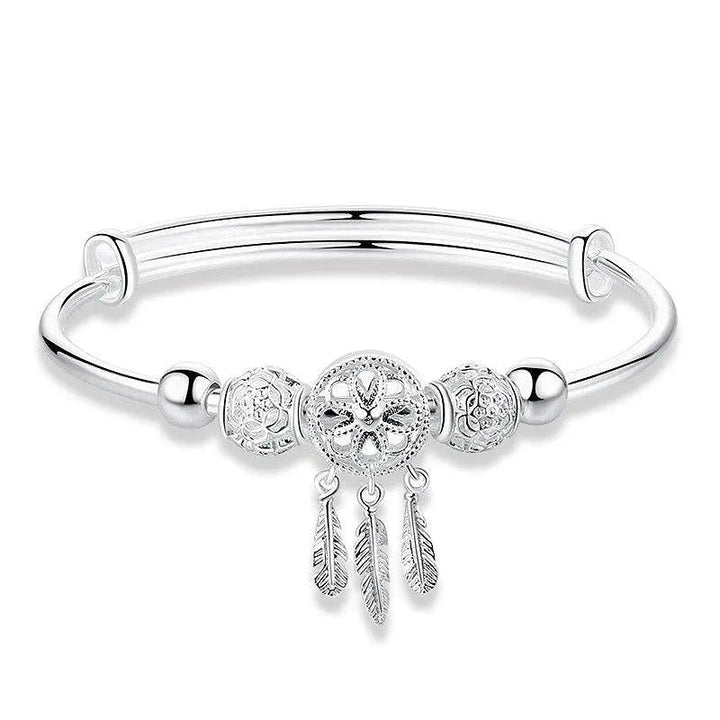 Pulsera ajustable «Apanhador de Sonhos» en plata