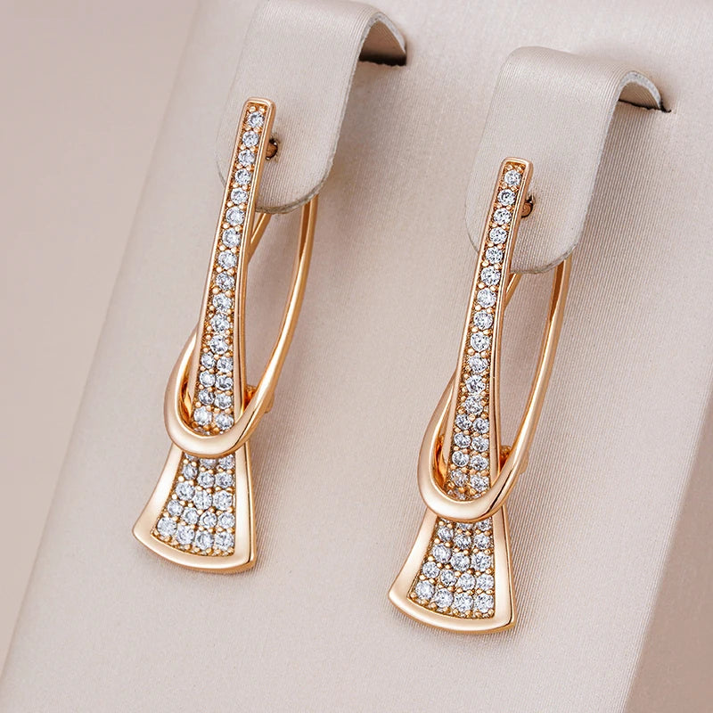 Pendientes Cristal Radiante | Oro