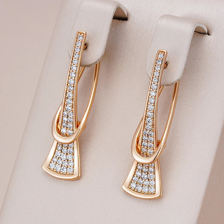 Pendientes Cristal Radiante | Oro