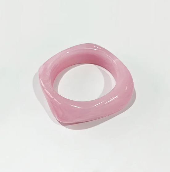 Pulsera cuadrada de acrílico de colores