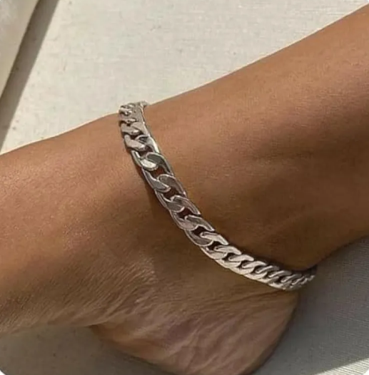 Tobillera con cadena para vacaciones en la playa