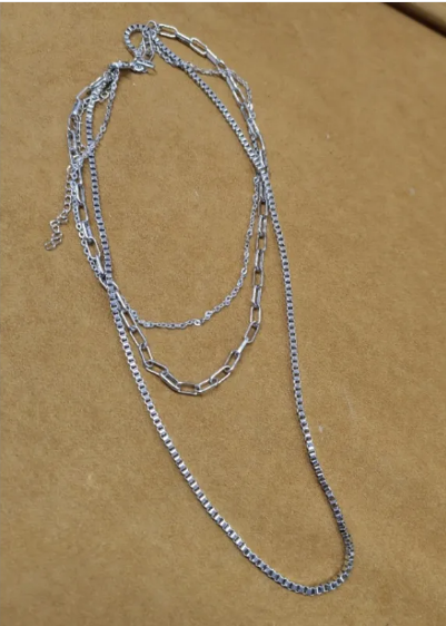 Collar de tres capas de acero inoxidable