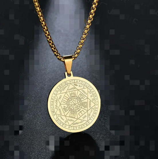 Collar con colgante Tritone Ángel Seis Estrellas