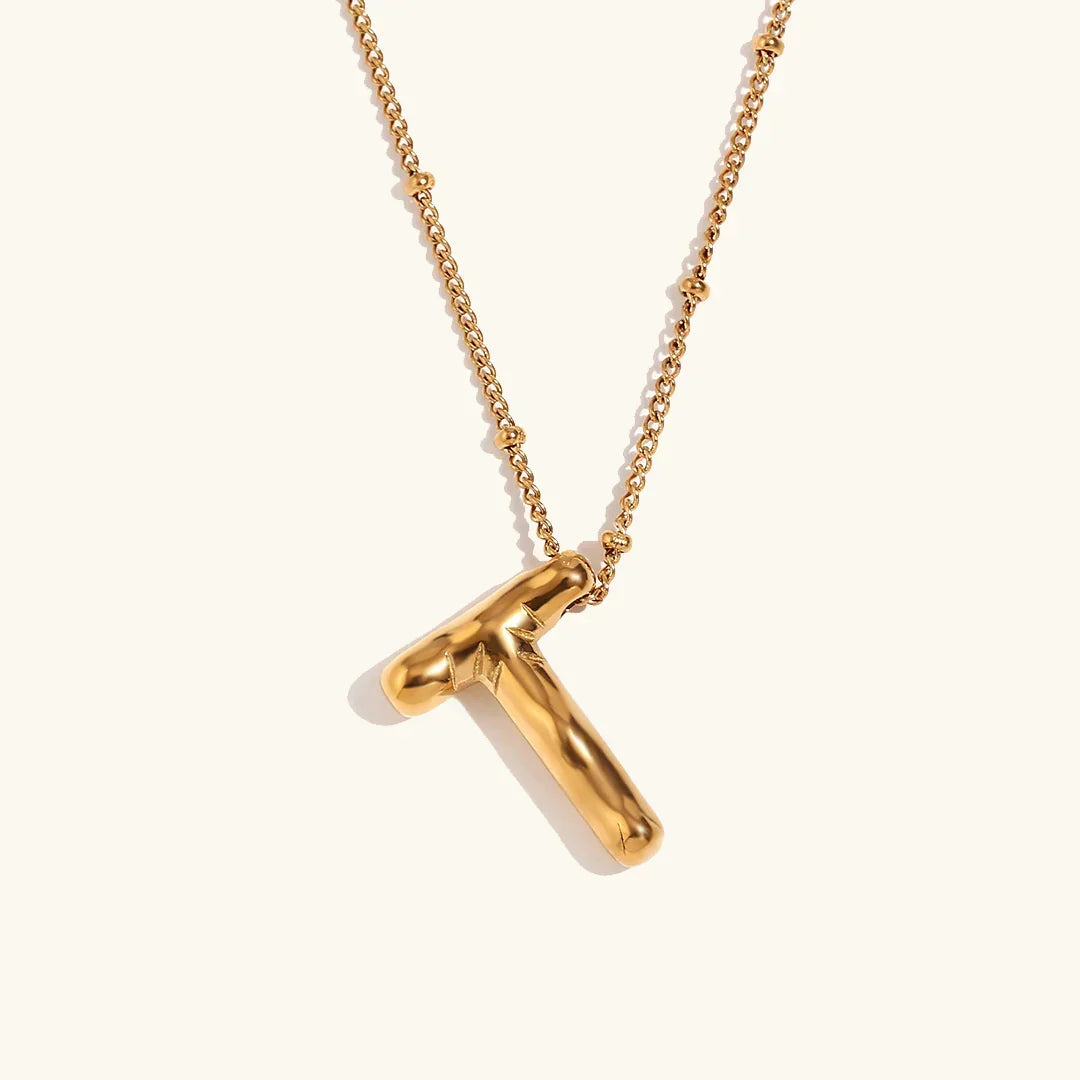 Collar de Oro con Inicial Balloon