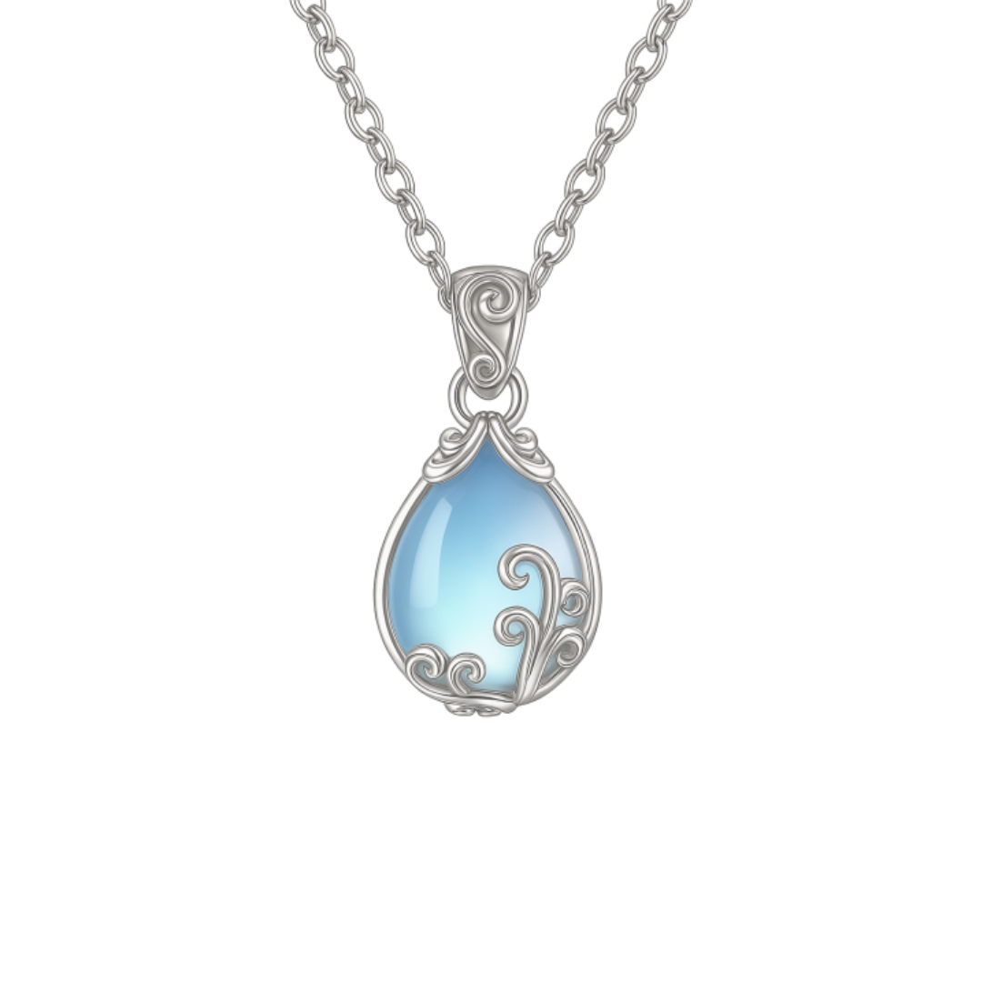 Collar Soraia con piedra lunar