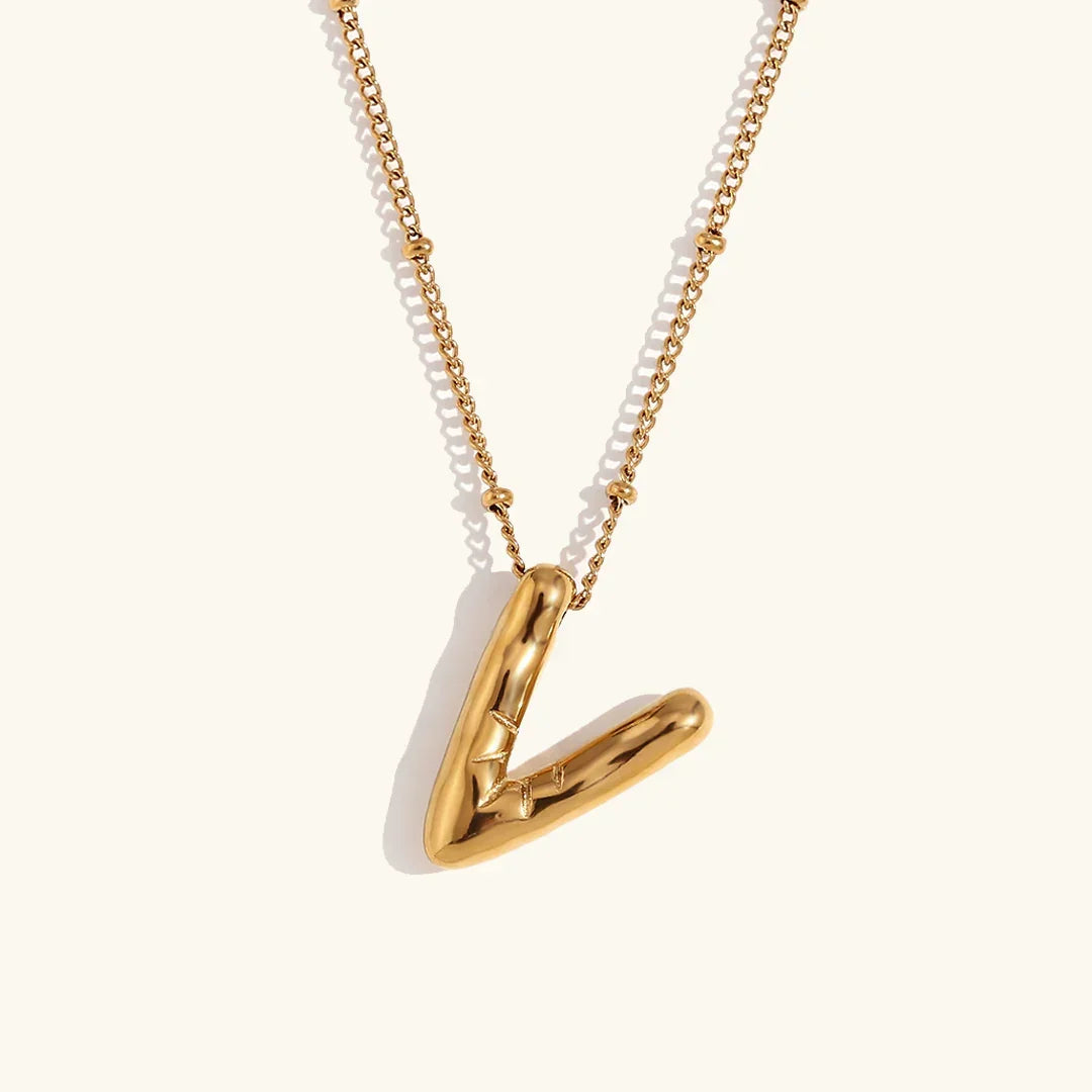 Collar de Oro con Inicial Balloon