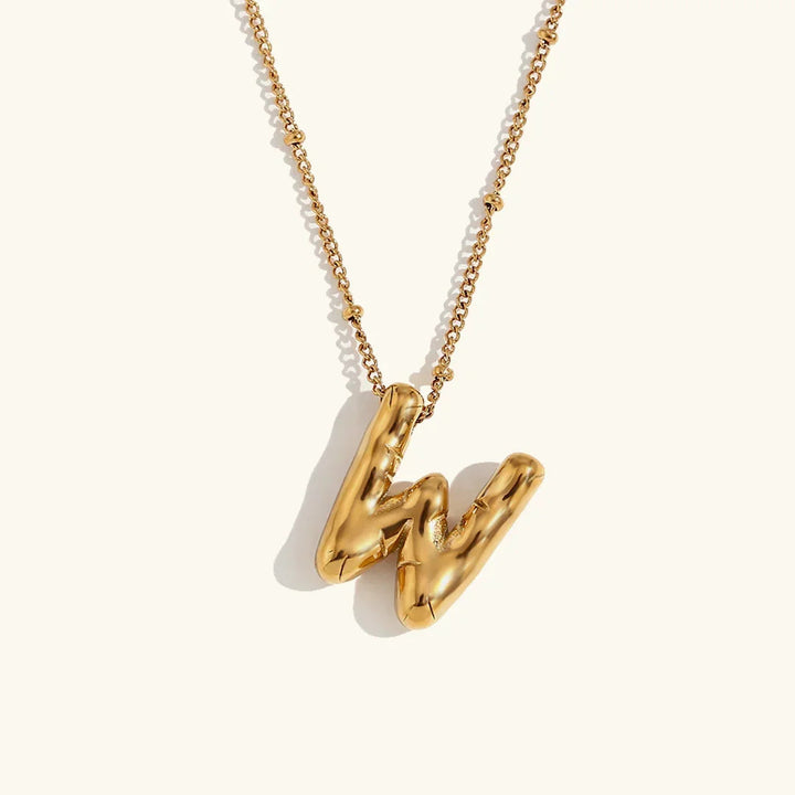 Collar de Oro con Inicial Balloon