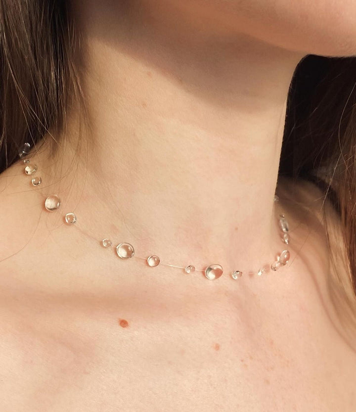Conjunto de Collar Gota de Agua