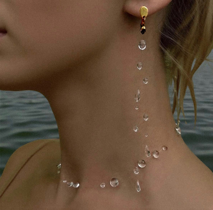Conjunto de Collar Gota de Agua