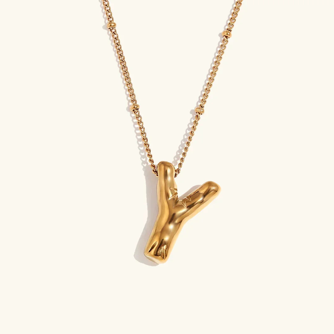 Collar de Oro con Inicial Balloon
