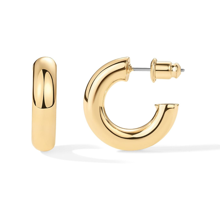 Pendientes Argolla Gruesa | Oro