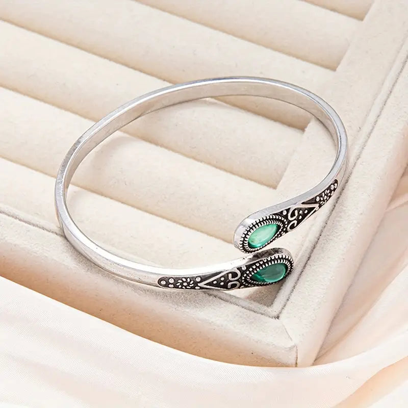 Pulsera Esmeralda Elegante
