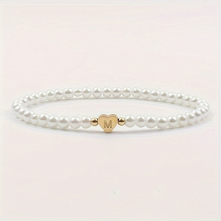 Pulsera Elegante de Corazón con Inicial