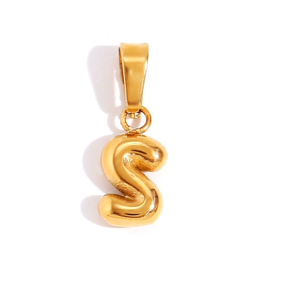 Collar Chic con Letra Burbuja