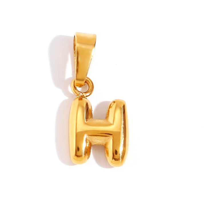 Collar Chic con Letra Burbuja