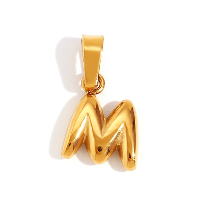 Collar Chic con Letra Burbuja
