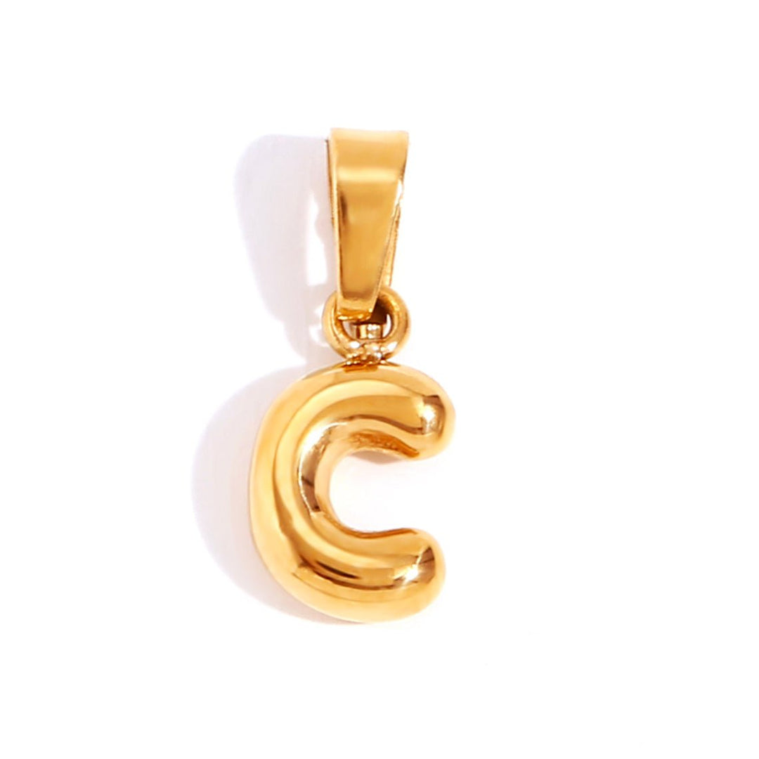 Collar Chic con Letra Burbuja