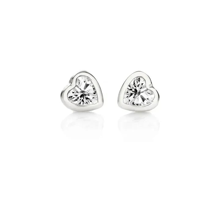 Pendientes en forma de corazón