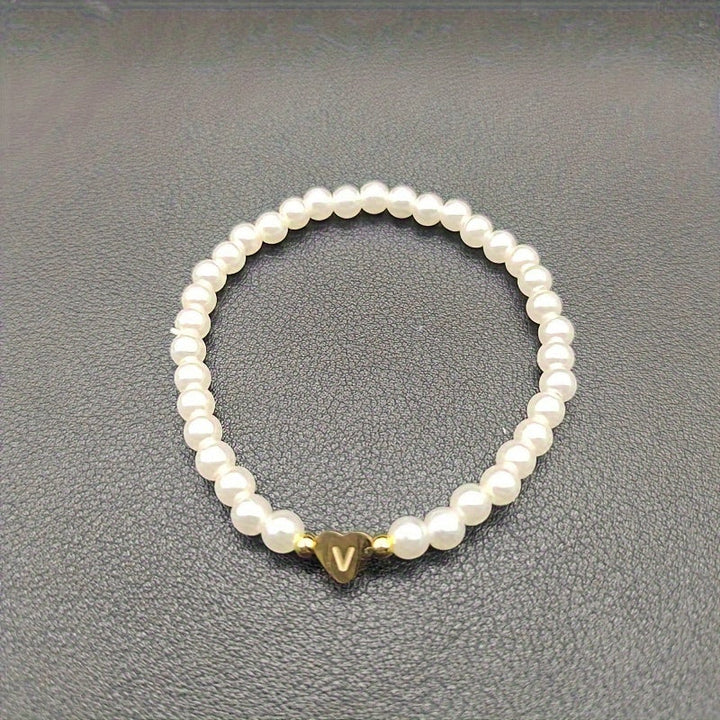 Pulsera Elegante de Corazón con Inicial