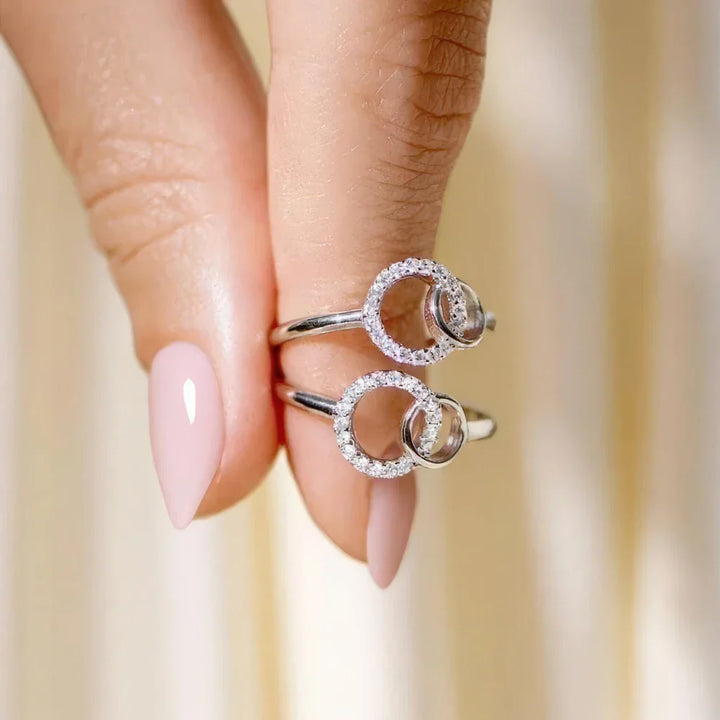 Anillo Hermanas por Siempre – La hermana mayor y la hermanita (Ajustable)